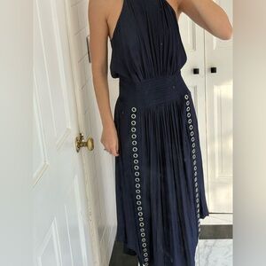 Ramy Brook Audra Dress Size S in Navy NWT
